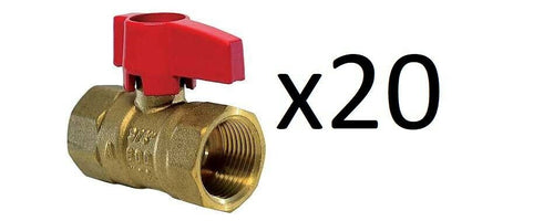 1" Gas Ball Valve - Lot of 20 - American Valve