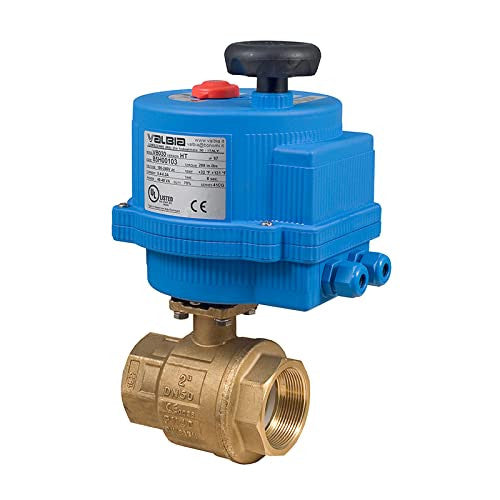 Bonomi Actuated Ball Valve -Brass NPT Full Port with Valbia Electric Actuator 24V - 8E064