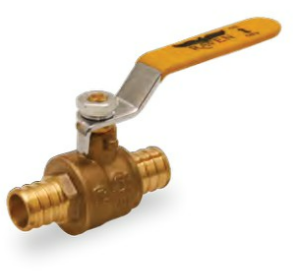 800P Series F1807 Pex Ball Valve Multipack Valves

CSA Certified • Lead Free • Full Port • 600 WOG

■ Dezincification Resistant (DZR) Lead Free Brass Material

■ Pex Ends Conform to ASTM F1807

■ Blow Out Proof Stem Design

■ Stainless Steel Ball

■ Vinyl
