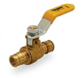 CSA Certified • Lead Free • Full Port • 600 WOG 
■ Dezincification Resistant (DZR) Lead Free Brass Material 
■ Blow Out Proof Stem Design 
■ Forged Brass 
■ Stainless Steel Ball 
■ Expansion Pex Ends Conform to ASTM F1960 
■ Vinyl Grip Lever Handle 
■ 600