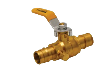 Purge Drain • CSA Certified • Lead Free • Full Port • 600 WOG

■ Dezincification Resistant (DZR) Lead Free Brass Material

■ Blow Out Proof Stem Design

■ Stainless Steel Ball

■ Expansion Pex Ends Conform to ASTM F1960

■ Vinyl Grip Lever Handle

■ 600 p
