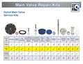 Cla-Val 3"(4” Reduced Port) 100-01 Main Valve Repair Kit: Stock # 21176604D