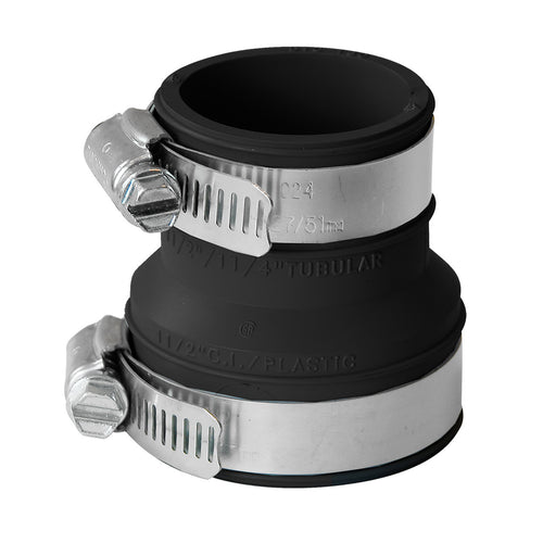 1-1/2" X 1-1/4" DRAIN/TRAP TUBULAR CONNECTOR