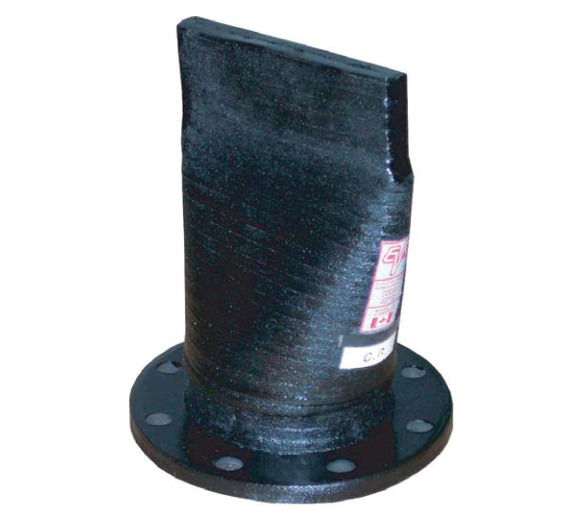 Flanged duckbill check valve