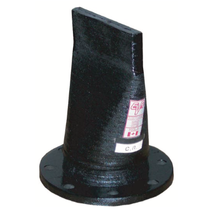 Inline flanged check valve
