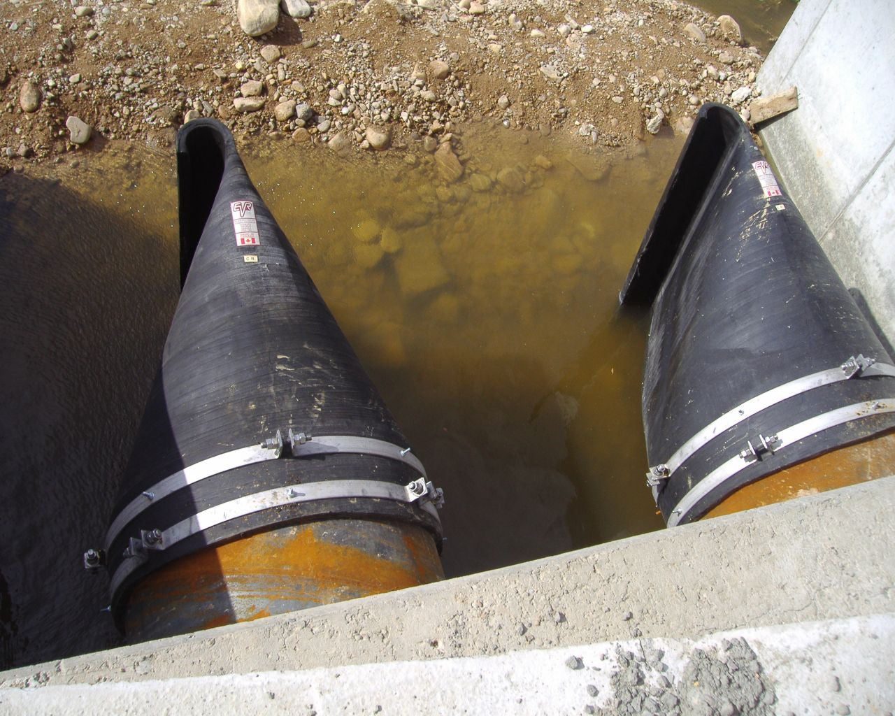 Slip on duckbill check valve