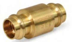 Press Inline Spring Check Valve, propress, lead free, brass