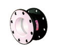 Flow process machinery can generate considerable vibration that equates to excessive stress loads on adjacent equipment. In process systems with corrosive or caustic materials, conventional expansion joints materials may not be suitable. In a situation su