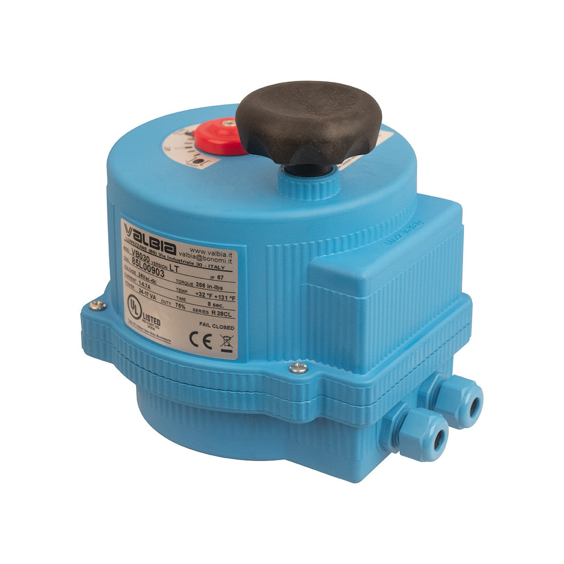 Valbia 24 volt electric actuator