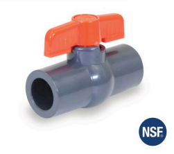 PVC Ball Valve - NSF Approved Sch. 80 Solvent