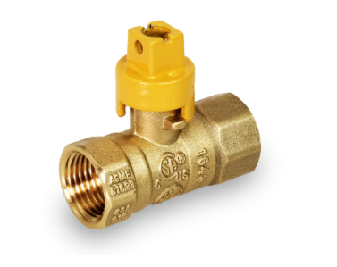 FIP GAS BALL VALVE W/SCREWDRIVER SLOT - S45 SERIES