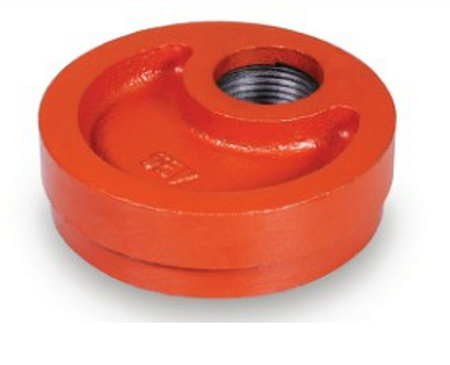 Grooved Drain Cap

Grooved Fittings are designed and

manufactured to comply with Groove Dimen-

sion ANSI/AWWA C606. Grooved mechanical

couplings conform to ASTM F1476. Ductile

iron pipe couplings and fittings material con-

form to ASTM A536 Grade 65-