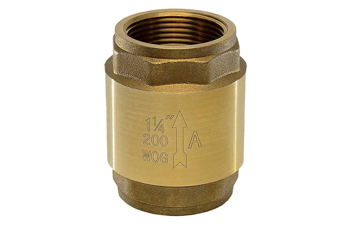 G31SL Lead Free Brass In-Line Spring Check Valve