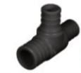 Black Poly PEX F1807 REDUCING TEE
Poly Pex F1807 Crimp Pex