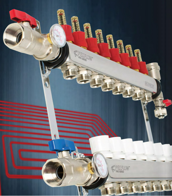 Pro series radiant heat manifold