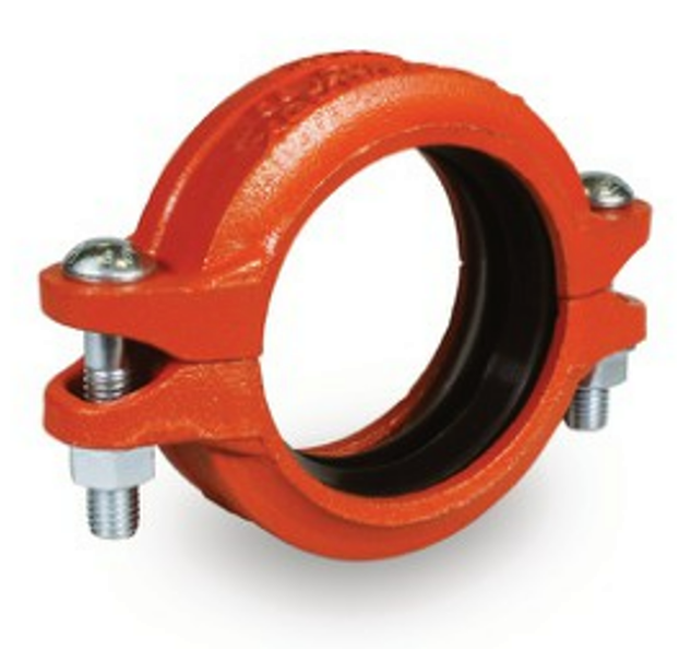 GROOVED Rigid Coupling

Grooved Fittings are designed and

manufactured to comply with Groove Dimen-

sion ANSI/AWWA C606. Grooved mechanical

couplings conform to ASTM F1476. Ductile

iron pipe couplings and fittings material con-

form to ASTM A536 Grad