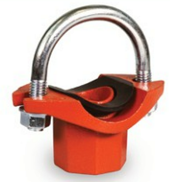 Grooved Strap Tee - U Bolt

Grooved Fittings are designed and

manufactured to comply with Groove Dimen-

sion ANSI/AWWA C606. Grooved mechanical

couplings conform to ASTM F1476. Ductile

iron pipe couplings and fittings material con-

form to ASTM A536 
